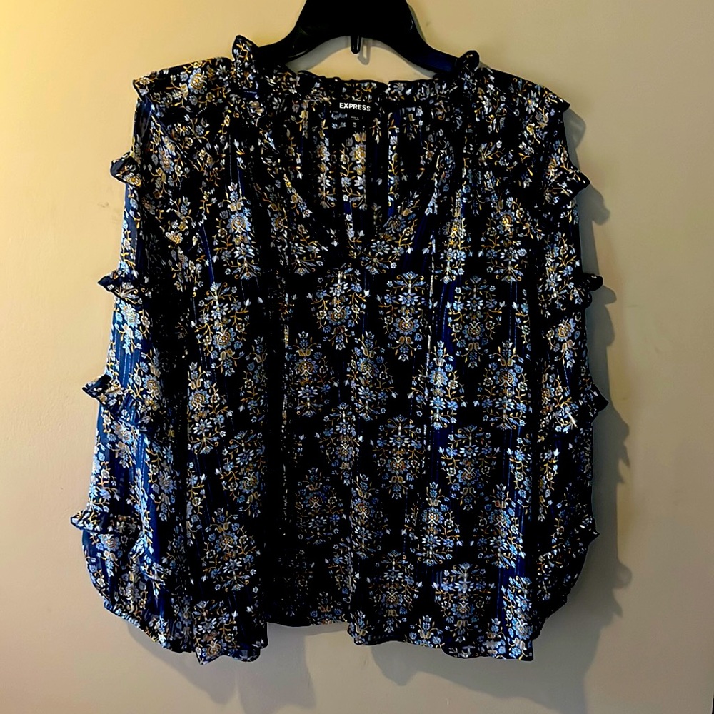 Beautiful spring flora blouse